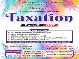 CA Inter Comprehensive Guide to TAXATION (GST) CA Yogendra Bangar May/Sep 26 & Jan 27 Exams