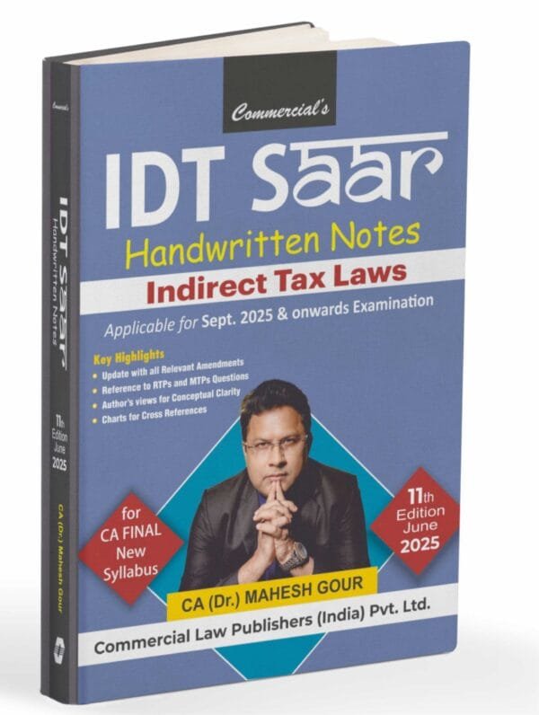 CA Final IDT SAAR Handwritten Notes By Mahesh Gour Sep 25