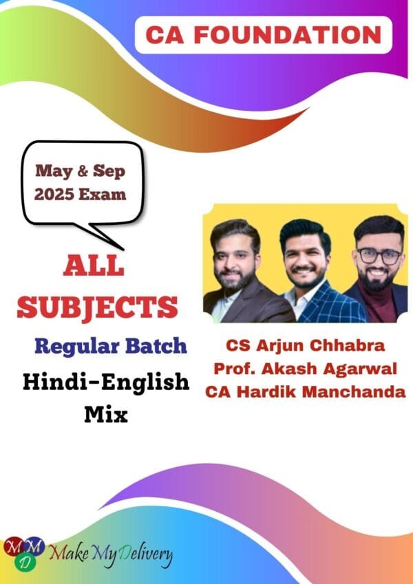 CA Foundation Combo All Subjects (Regular Batch) May 25 Exam