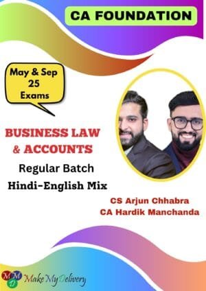 CA Foundation Business Laws & Accounts CS Arjun Chhabra