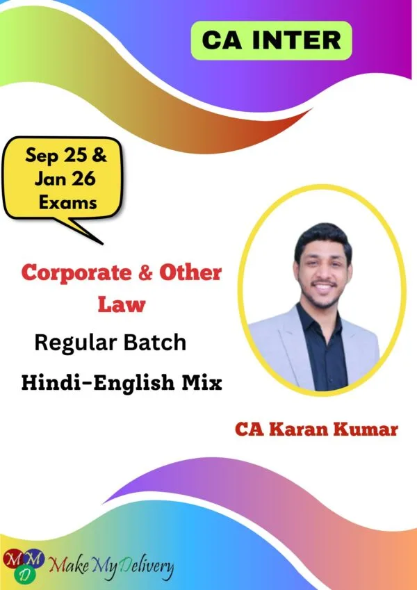 CA Inter Law Full Course By CA Karan Kumar Sep 25 Exam