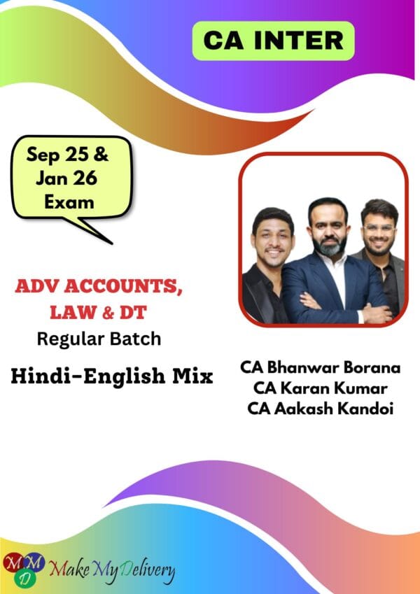 CA Inter Combo Group 1 Regular Batch Sep 25 CA Karan Kumar