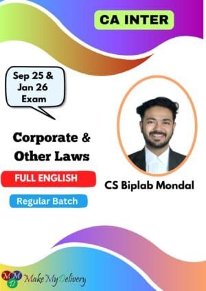 CA Inter Corporate & Other Full English CS Biplab Mondal