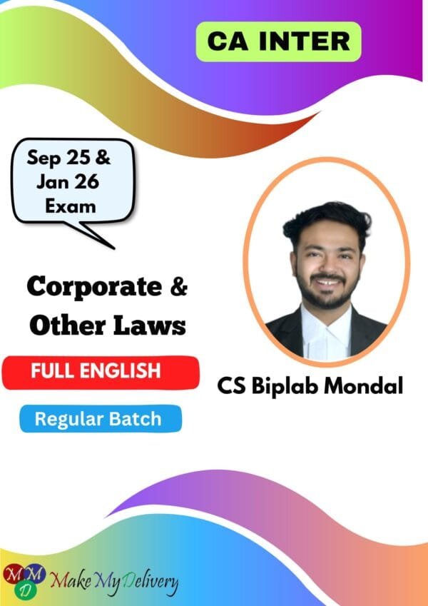 CA Inter Corporate & Other Full English CS Biplab Mondal