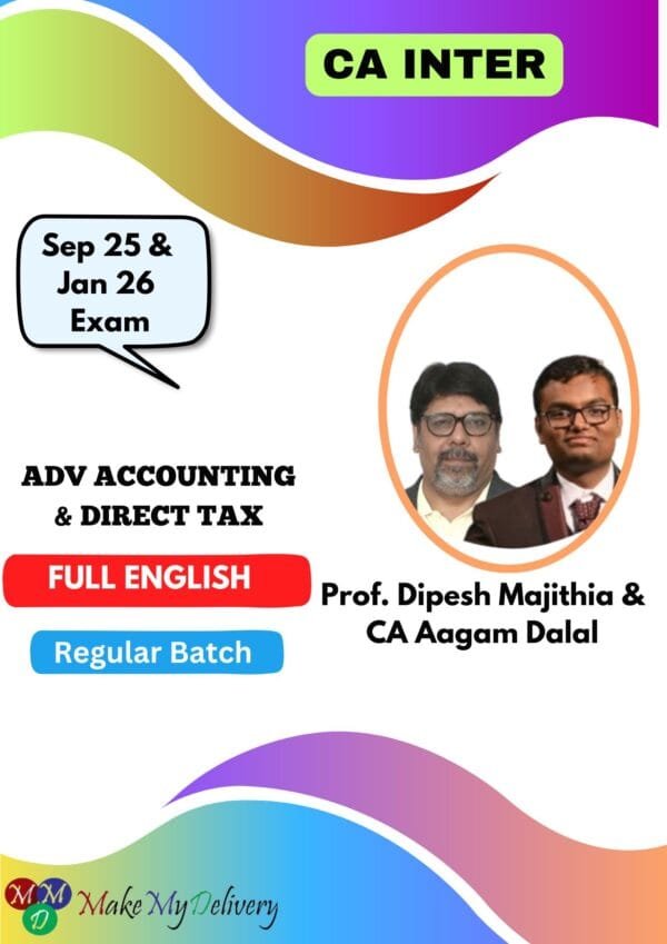 CA Inter Adv Accounting & Direct Tax English CA Dipesh Majithia