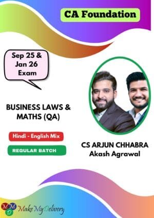 CA Foundation Maths & Law Regular Batch CS Arjun Chhabra