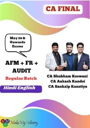 CA Final FR Audit & AFM By CA Aakash Kandoi Sankalp Kanstiya