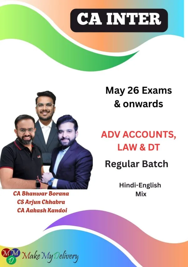 CA Inter Law and DT & Account By CA Bhanwar Borana