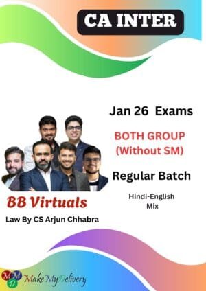 CA Inter Combo Both Group (Without SM) Regular Batch Jan 26