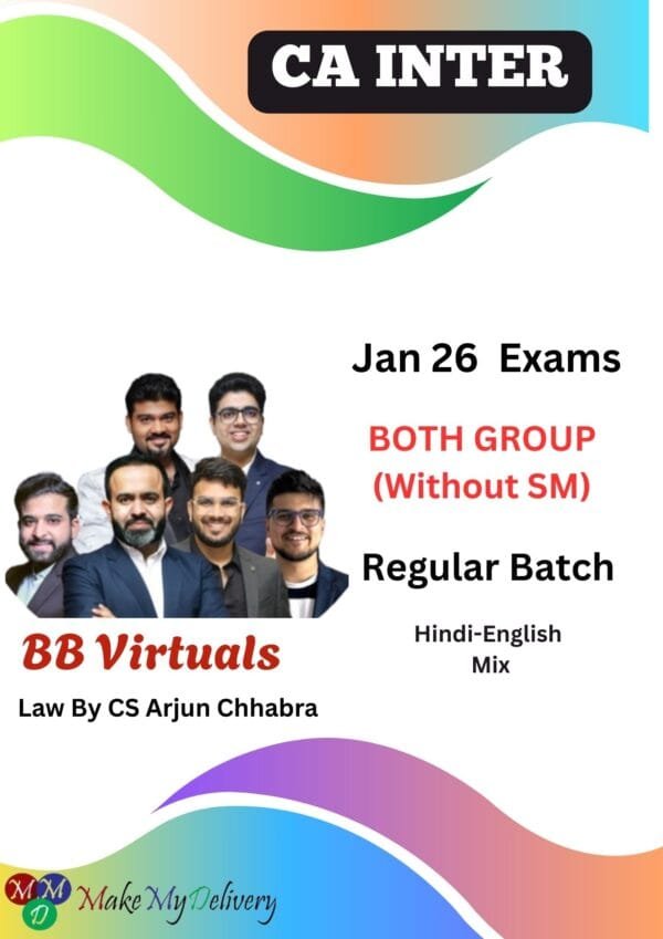 CA Inter Combo Both Group (Without SM) Regular Batch Jan 26