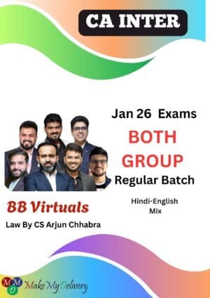 CA Inter Combo Both Group Regular Sep 26 CA Bhanwar Borana
