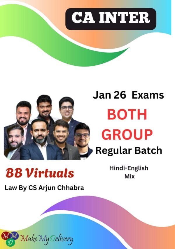 CA Inter Combo Both Group Regular Sep 26 CA Bhanwar Borana