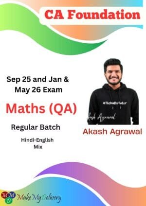 CA Foundation Maths (QA Regular Batch) By Prof. Akash Agarwal