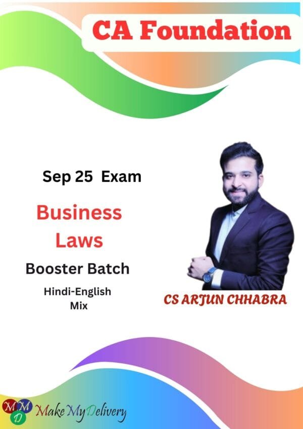CA Foundation Business Laws Booster Batch CS Arjun Chhabra