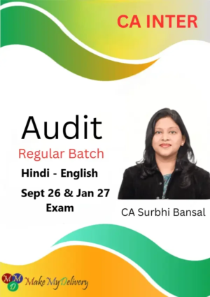 CA Inter Audit Regular by CA Surbhi Bansal Sept 26 & Jan 27