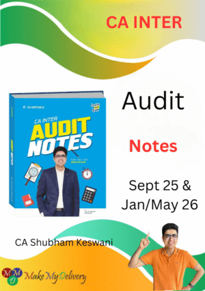 CA Inter Audit Notes CA Shubham Keswani Sep 25 & Jan/May 26 Exam