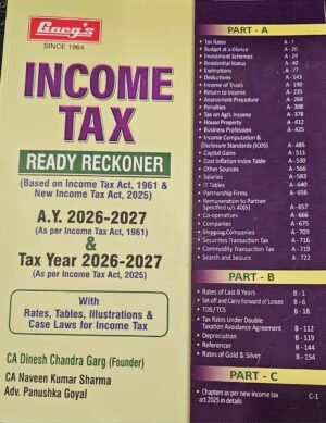 Garg’s Income Tax Ready Reckoner Edition April 2026