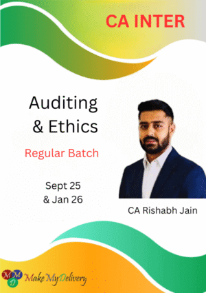 CA Inter Audit Regular Lectures Rishabh Jain Sept 25 & Jan 26 Exams