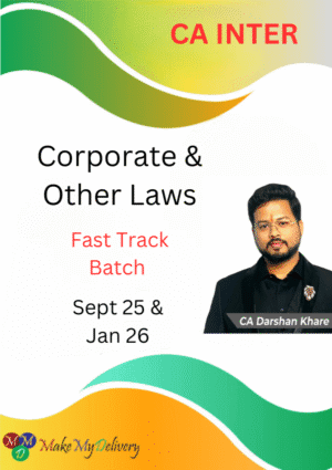 CA Inter Law Fast Track Darshan khare Sep 25 & Jan 26 Exams