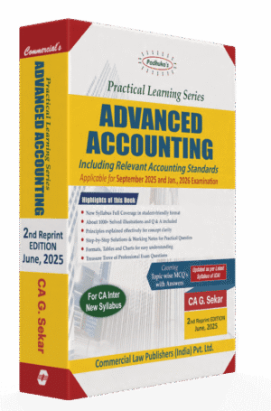 CA Inter Padhuka Advanced Accounting CA G Sekar Sep May 25