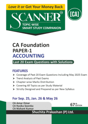 Shuchita CA Foundation Scanner Accounting Sep 25 Exam