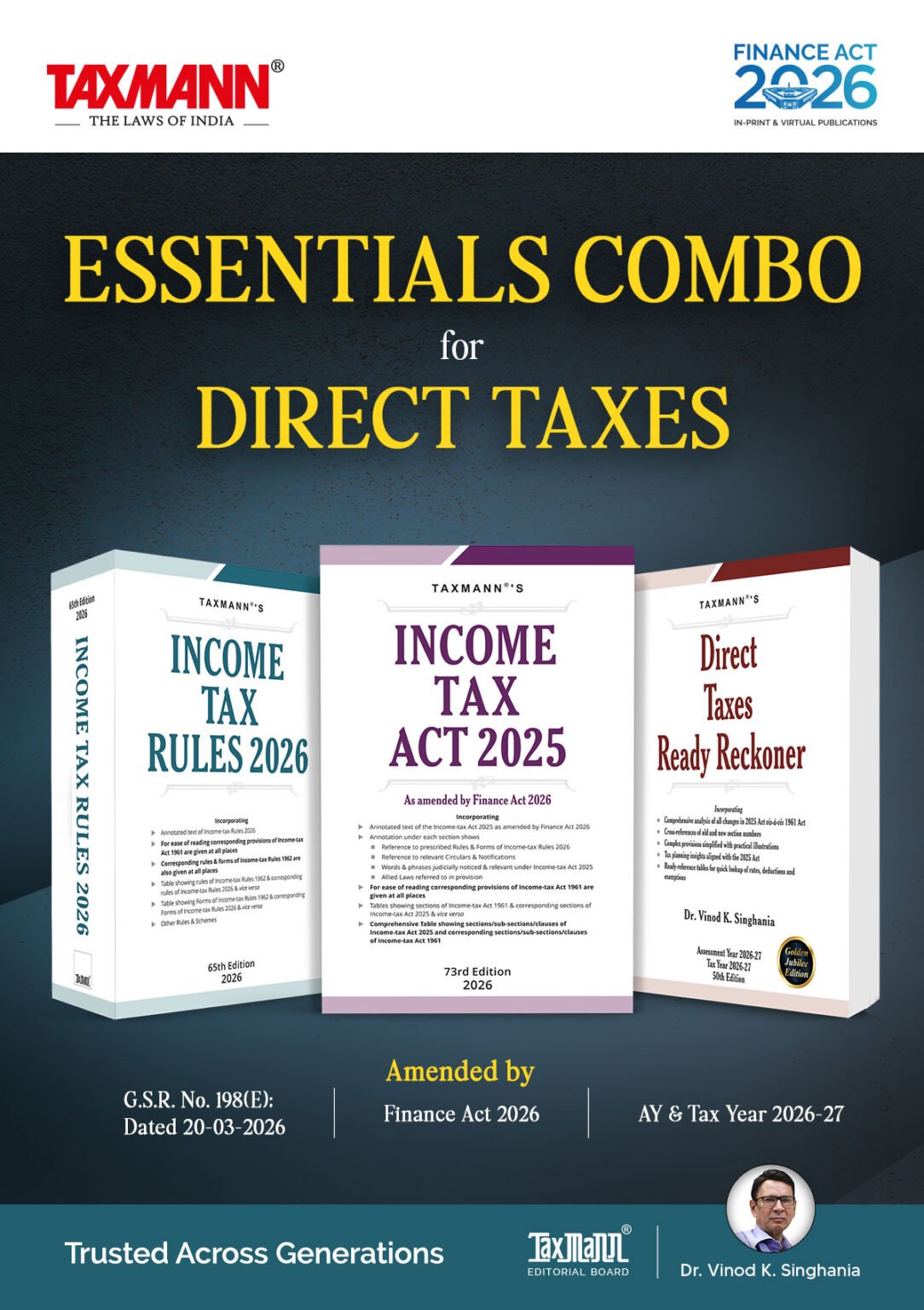 Taxmannn Income Tax Act 2025 Income Tax Rules 2026 & DTRR