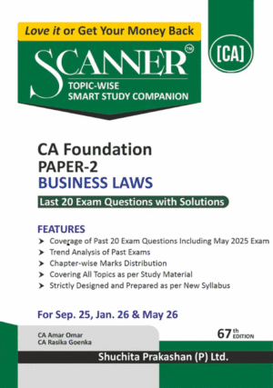 Shuchita Scanner CA Foundation Business Laws Sep 25 Exam