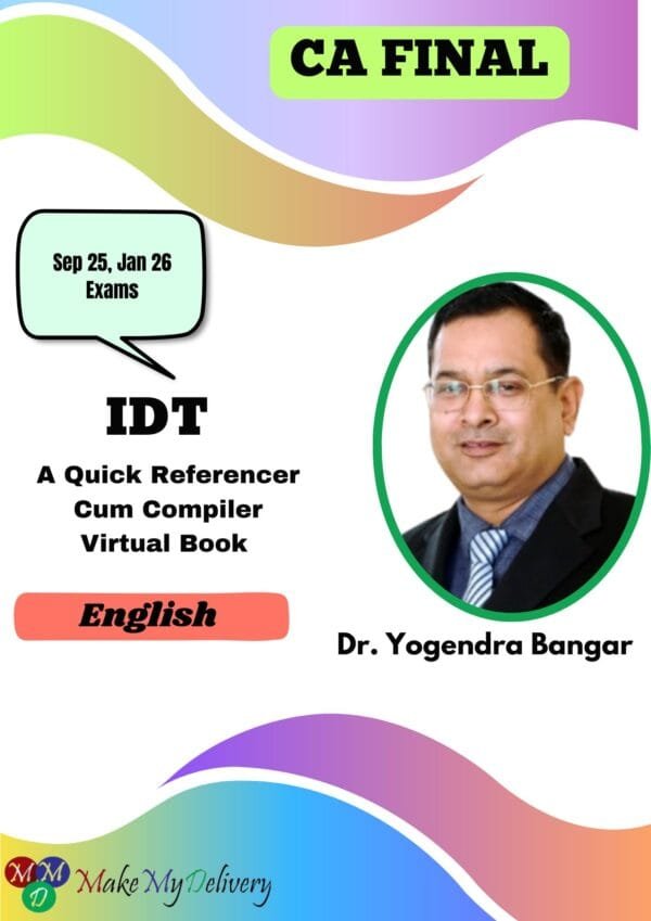 CA Final Indirect Tax Laws Compiler Yogendra Bangar Sep 25