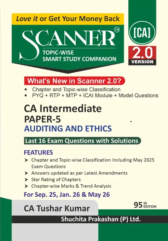 CA Inter Scanner Auditing and Ethics CA Tushar Kumar Sep 25