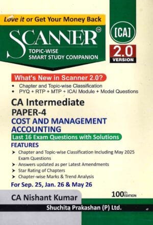 Solved Scanner CA Inter Costing By CA Nishant Kumar Sep 25