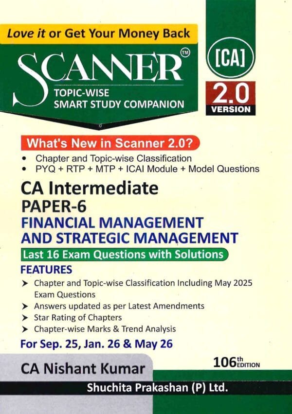 CA Inter Scanner FMSM CA Nishant Kumar Sep 25 Exam