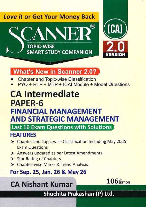 CA Inter Scanner FMSM CA Nishant Kumar Sep 25 Exam