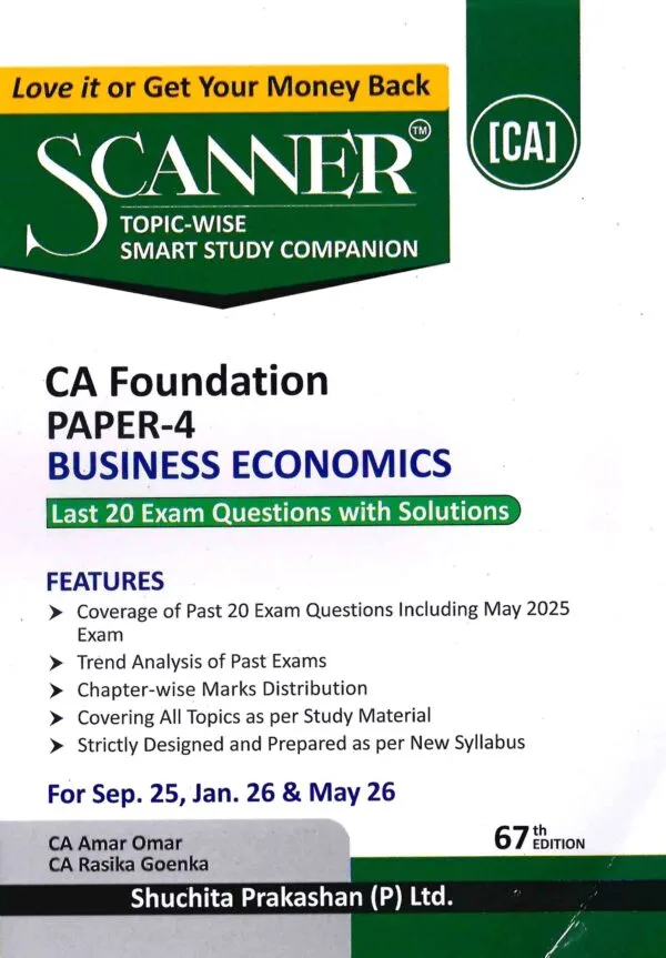 Scanner CA Foundation Business Economics By Amar Omar
