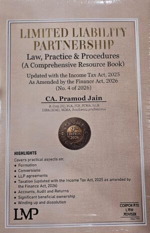 LMP Limited Liability Partnership A Comprehensive Resource Book By CA Pramod Jain 9th Edition April 2026