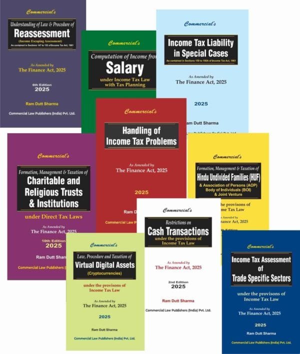 Combo Tax Professionals Set of 9 Book By Ram Dutt Sharma