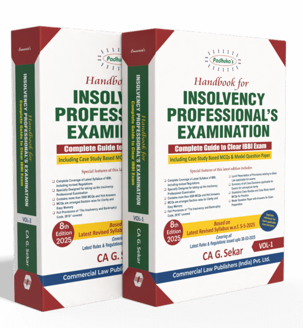 Commercial Handbook for Insolvency Professionals Exam G Sekar