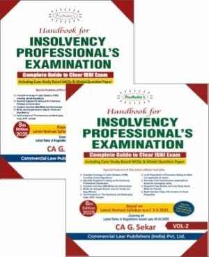 Commercial Handbook for Insolvency Professionals Exam G Sekar