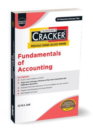 Taxmann CSEET Fundamentals of Accounting Cracker By N.S. Zad June 26 Exam