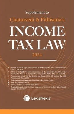  Supplement to Income Tax Law By Chaturvedi and Pithisaria