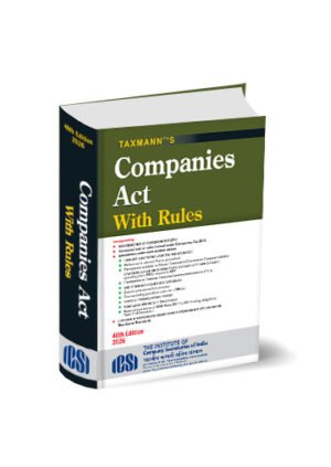 Taxmann Companies Act with Rules (Pocket Edition Hardbound ) 46th Edition January 2026