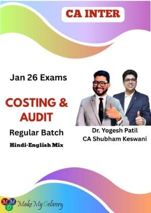 CA Inter Costing Audit Regular Yogesh Patil Jan 26 Exam