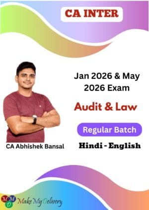 CA Inter Law and Audit Regular CA Abhishek Bansal Jan 26
