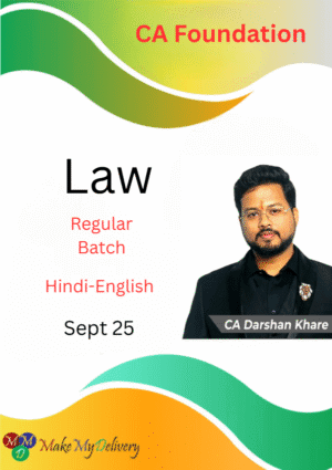 CA Foundation Law Regular Darshan Khare Sept 25 Exam