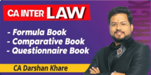 CA Inter Law Fast Track Full Books Set Darshan Khare Sept 25 & Jan 26 Exam