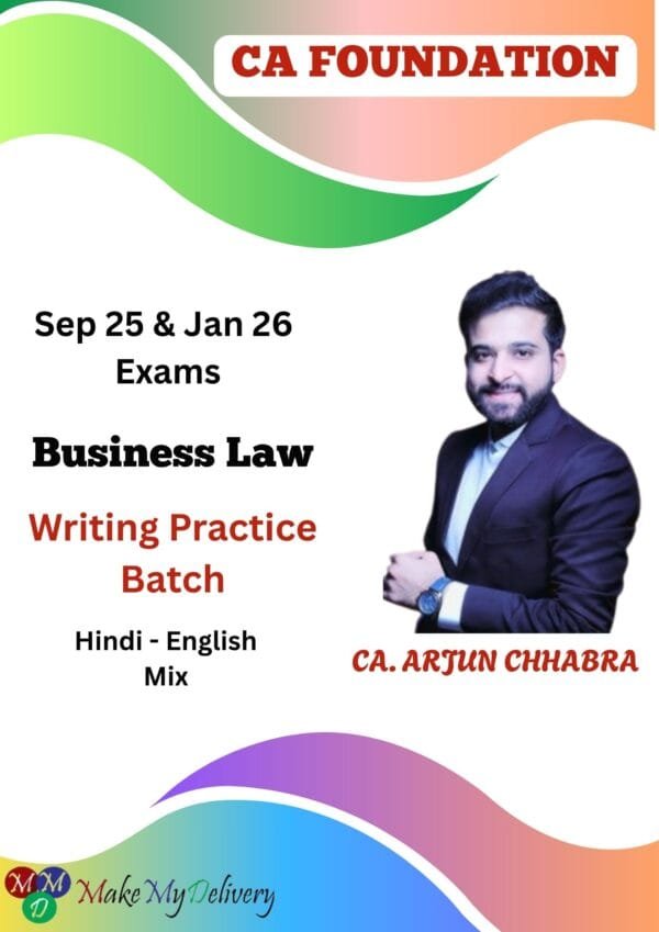 CA Foundation Business Law Practice Batch By CS Arjun Chhabra
