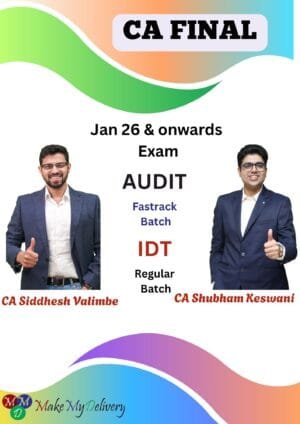 CA Final IDT & Audit CA Siddhesh Valimbe CA Shubham Keswani