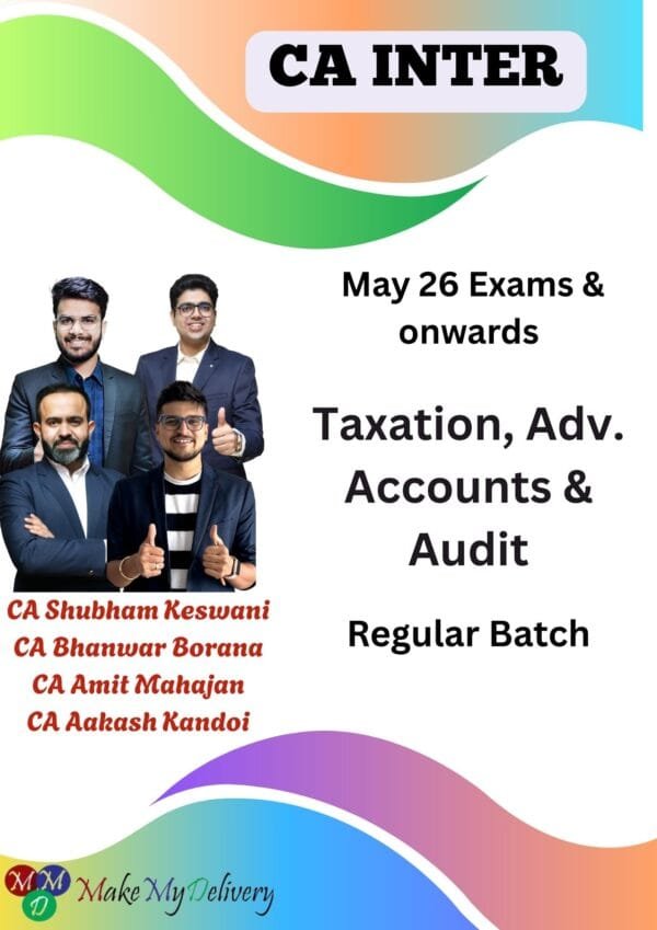 Taxation, Adv. Accounts & Audit Bhanwar Borana Jan 26 Exam