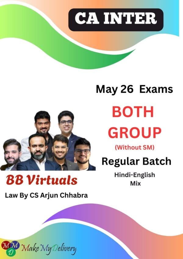 CA Inter Combo Both Group (Without SM) Regular Batch May 26