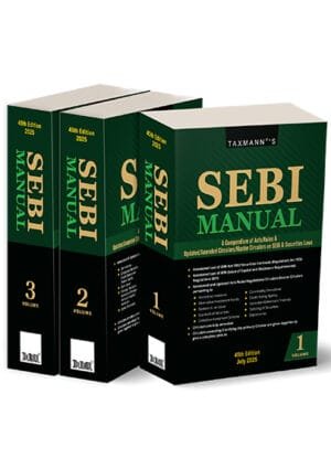 Taxmann SEBI Manual 45th Edition July 2025 Set (3 Volumes)