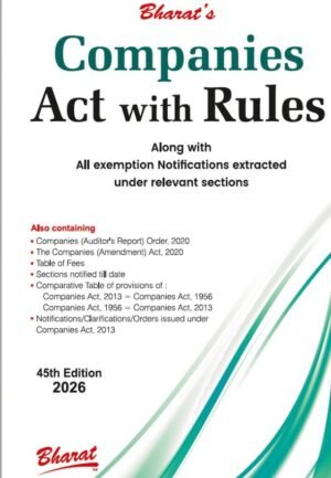 Bharat Companies Act with Rules (Royal Edition) 45th Edition January 2026